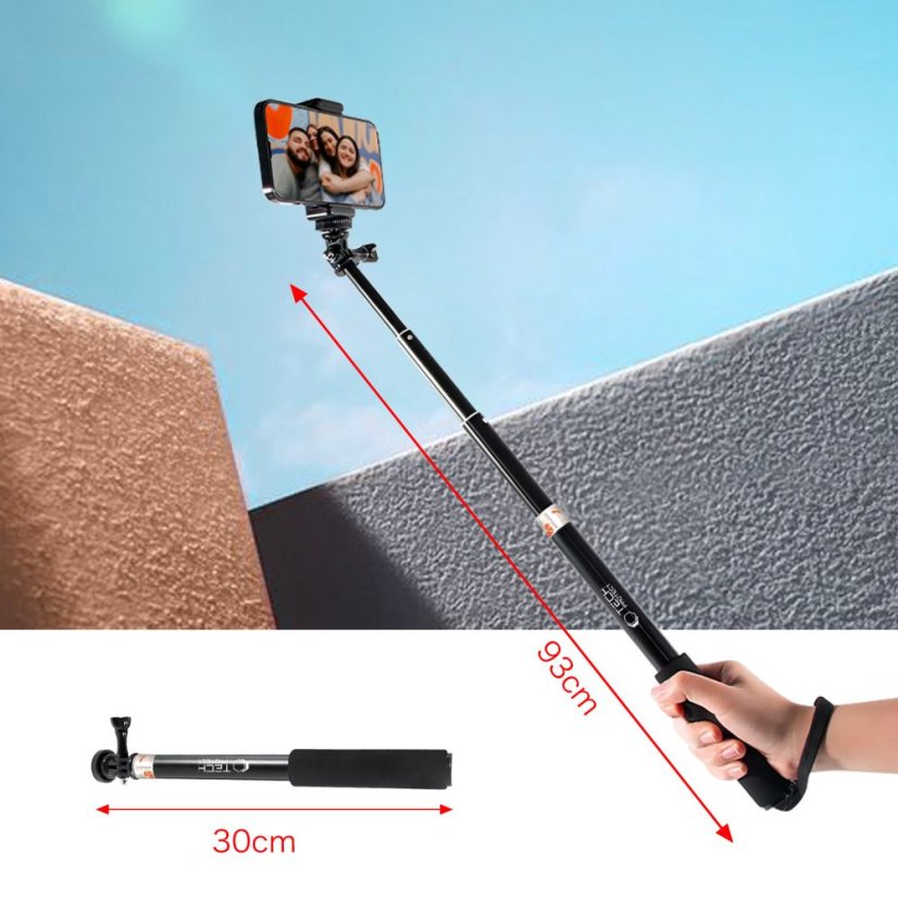 Selfie tyč Tech-Protect Ga100 Monopad & Selfie Stick Gopro / Dji Black