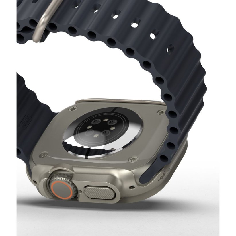 Kryt Ringke Slim 2-Pack Apple Watch Ultra 1 / 2 (49 mm) Clear & Titanium Grey