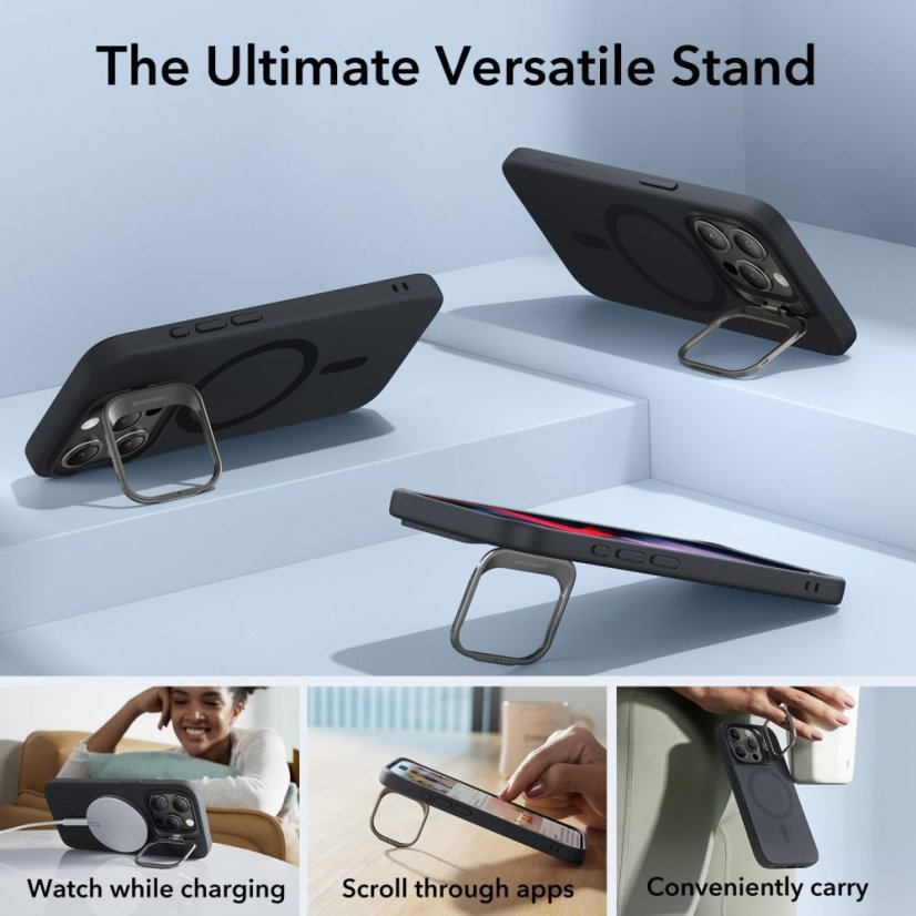 Kryt ESR Cloud Kickstand Halolock Magsafe iPhone 15 Pro Max black