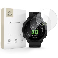 edzett védőüveg Tech-Protect Glass Fit+ 2-Pack Garmin Forerunner 55 átlátszó