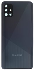 Samsung Galaxy A51 - Zadný kryt baterie - Crush Black so sklíčkom zadnej kamery (náhradný diel) Samsung Galaxy A51 - Zadný kryt baterie - Crush Black so sklíčkom zadnej kamery (náhradný diel)