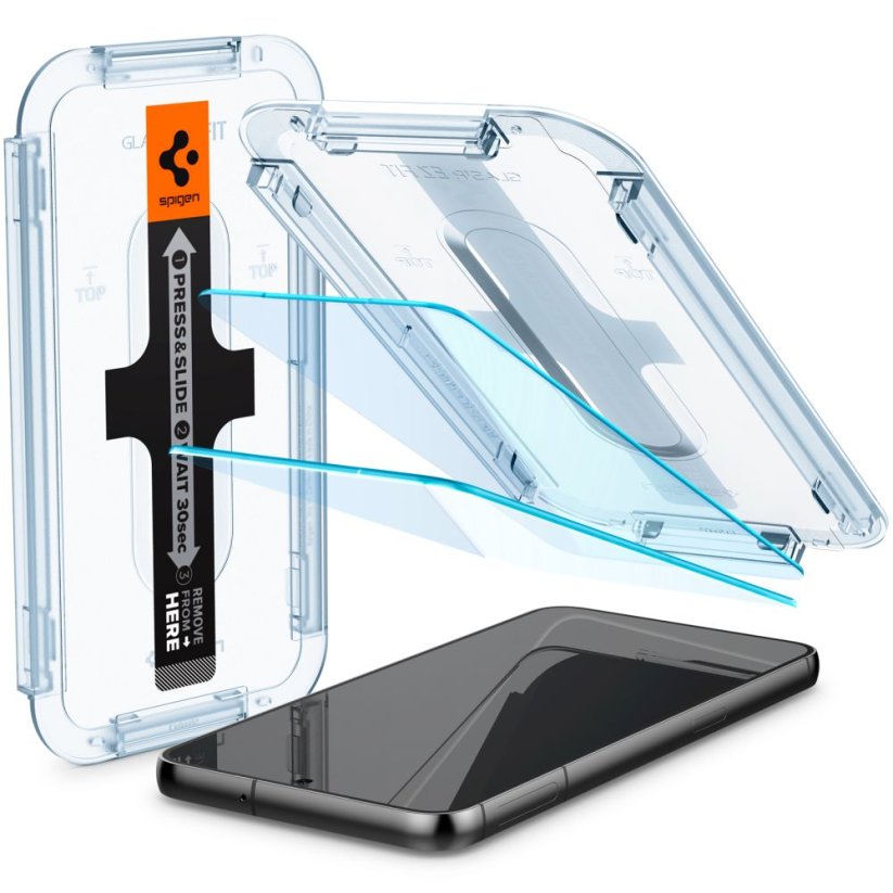 Ochranné tvrdené sklo Spigen Glas.Tr ”Ez Fit” 2-Pack Samsung Galaxy S23+ Plus Clear