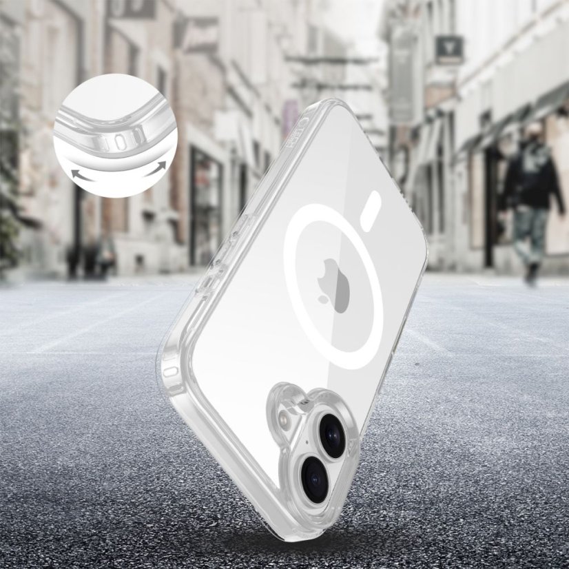 Kryt Tech-Protect Flexair Hybrid Cc Magsafe iPhone 16 Clear