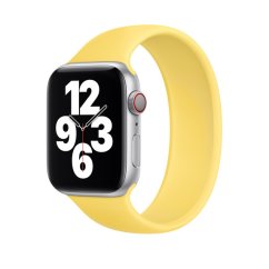 Remienok pre Apple Watch (38/40/41mm) Solo Loop, veľkosť M - žltý