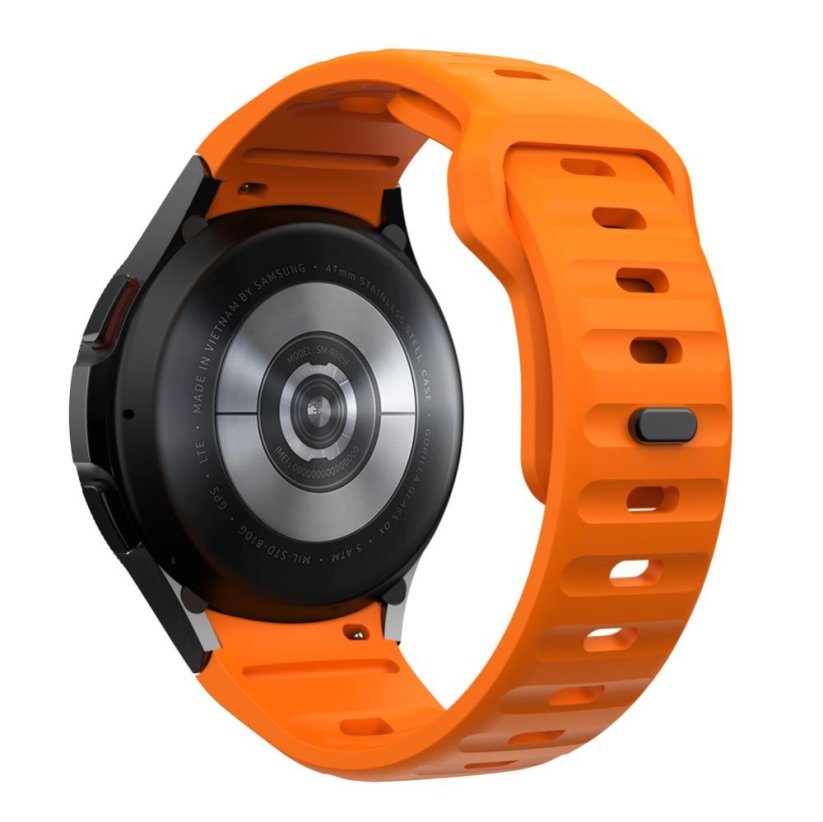 Remienok Tech-Protect Silicone Line Samsung Galaxy Watch 4 / 5 / 5 Pro / 6 / 7 / FE Orange