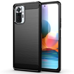 Kryt Carbon Case Xiaomi Redmi Note 10 / 10S Black Kryt Carbon Case Xiaomi Redmi Note 10 / 10S Black