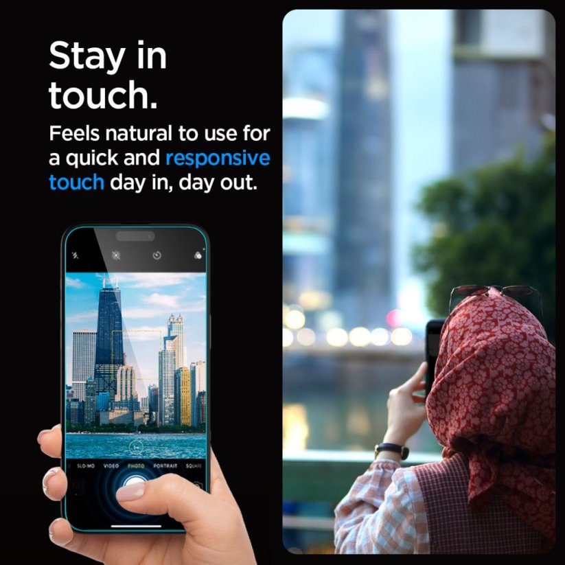 Ochranné tvrdené sklo Spigen Glas.Tr ”Ez Fit” iPhone 15 Privacy