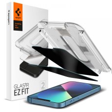 2ks v balení, set ochranných skiel Spigen Glas.Tr ”Ez Fit” 2-Pack iPhone 13 Pro Max Privacy