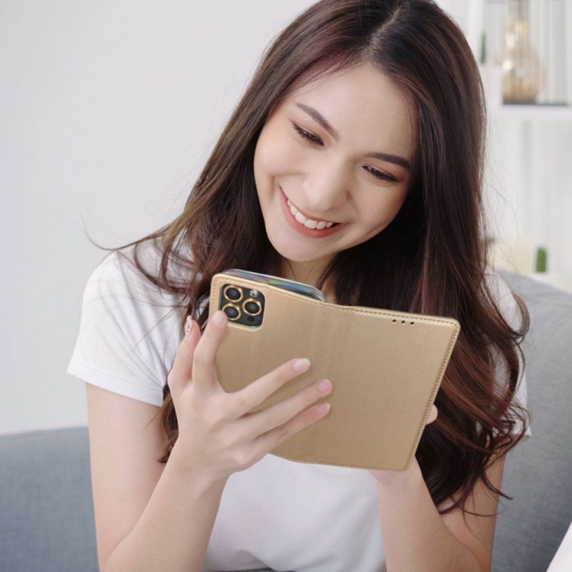 Kryt Smart Case Book Motorola Edge 50 Neo Gold