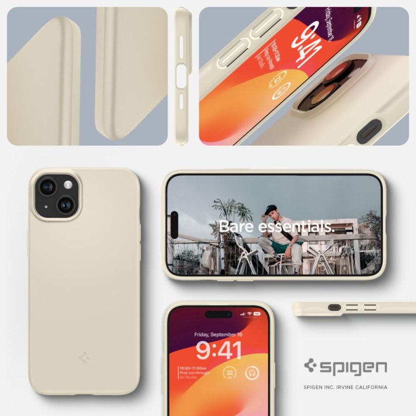 Kryt Spigen Thin Fit iPhone 15 Mute Beige