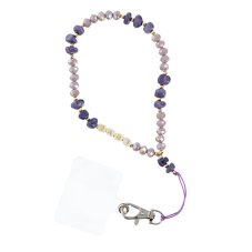 Love Phone Lanyard, Phone Pendant / Cord Length 44cm (22cm In The Loop) / On Hand - Purple
