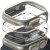 2ks v balení, set krytov Ringke Slim 2-Pack Apple Watch Ultra 1 / 2 / 3 (49 mm) Clear & Titanium Grey