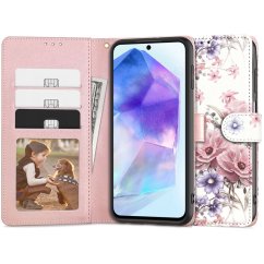 Kryt Tech-Protect Wallet Samsung Galaxy A55 5G Blossom Flower