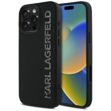 Kryt Karl Lagerfeld Case iPhone 16 Pro Klhcp16Lrbkgvck (3D Rubber Elongated Glitter) Black Kryt Karl Lagerfeld Case iPhone 16 Pro Klhcp16Lrbkgvck (3D Rubber Elongated Glitter) Black