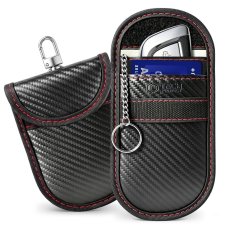 Tech-Protect Klr100 RFID-jelzáró Tok, kulcs nélküli RFID-jelzáró Tok, szénfekete/Red