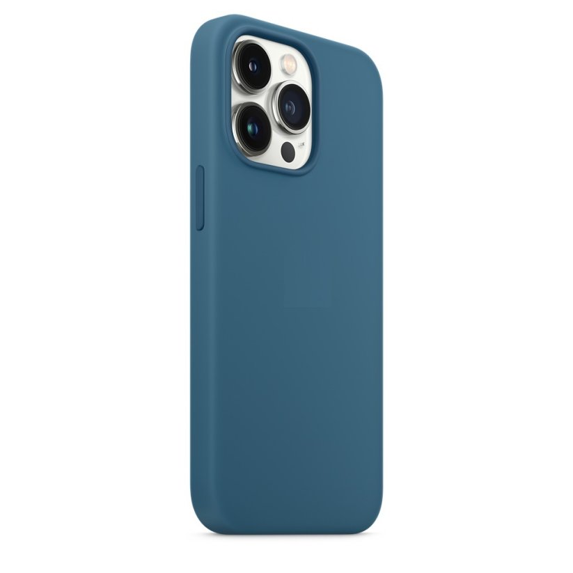 iPhone 13 Pro Max Silicone Case s MagSafe - Blue Jay design (modrý)