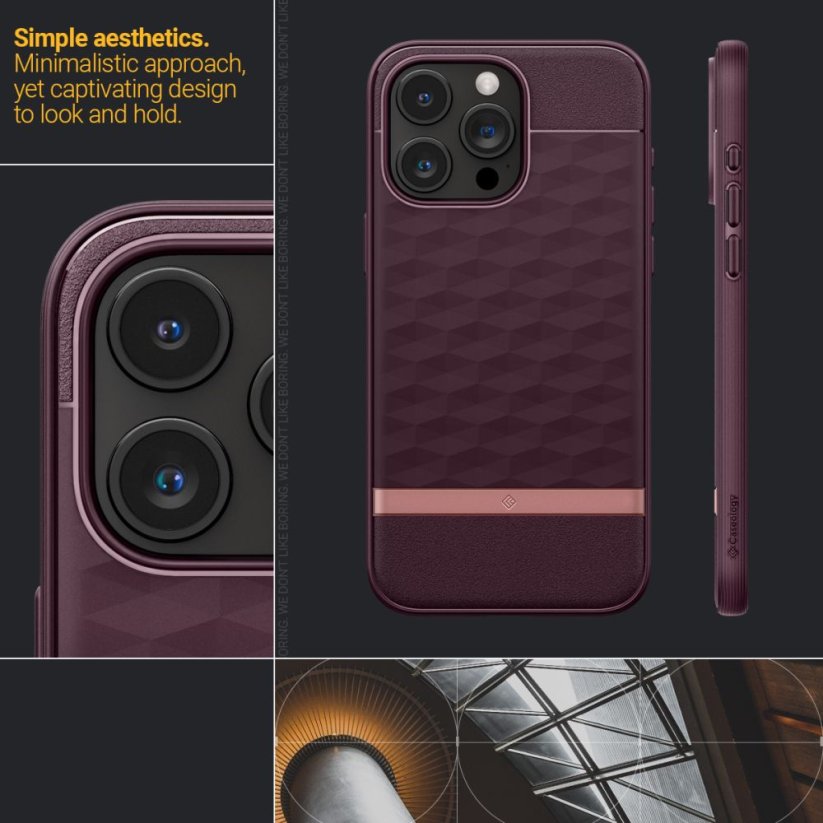 Kryt Caseology Parallax Mag Magsafe iPhone 15 Pro Burgundy