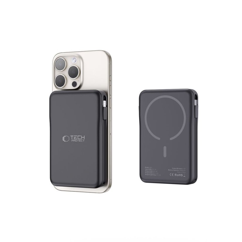 Externá batéria Tech-Protect Pb31 Lifemag Magsafe Power Bank 10000Mah Black