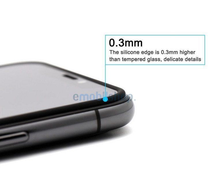 5D Hybrid ochranné sklo iPhone 7/iPhone 8/SE 2020/2022 s tvrdenými okrajmi - biele