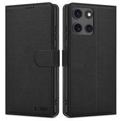 Kryt Tech-Protect Wallet Motorola Moto G15 / G15 Power Matte Black Kryt Tech-Protect Wallet Motorola Moto G15 / G15 Power Matte Black