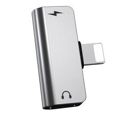 HOCO adaptér konektor - dual lightning LS24 strieborný HOCO adaptér konektor - dual lightning LS24 strieborný