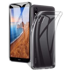 Silikónový kryt s hrúbkou 0,5 mm Forxiaomi Redmi 7A Priesvitný Silikónový kryt s hrúbkou 0,5 mm Forxiaomi Redmi 7A Priesvitný
