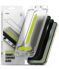 Ringke Easy Slide 2 darabos adatvédelmi edzett üveg Google Pixel 9 Pro / 10 Pro / 11 Pro készülékhez Privacy