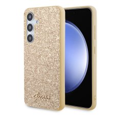 Guess PC/TPU Glitter Flakes Metal Logo zadný kryt pre Samsung Galaxy S24+ Gold Guess PC/TPU Glitter Flakes Metal Logo zadný kryt pre Samsung Galaxy S24+ Gold