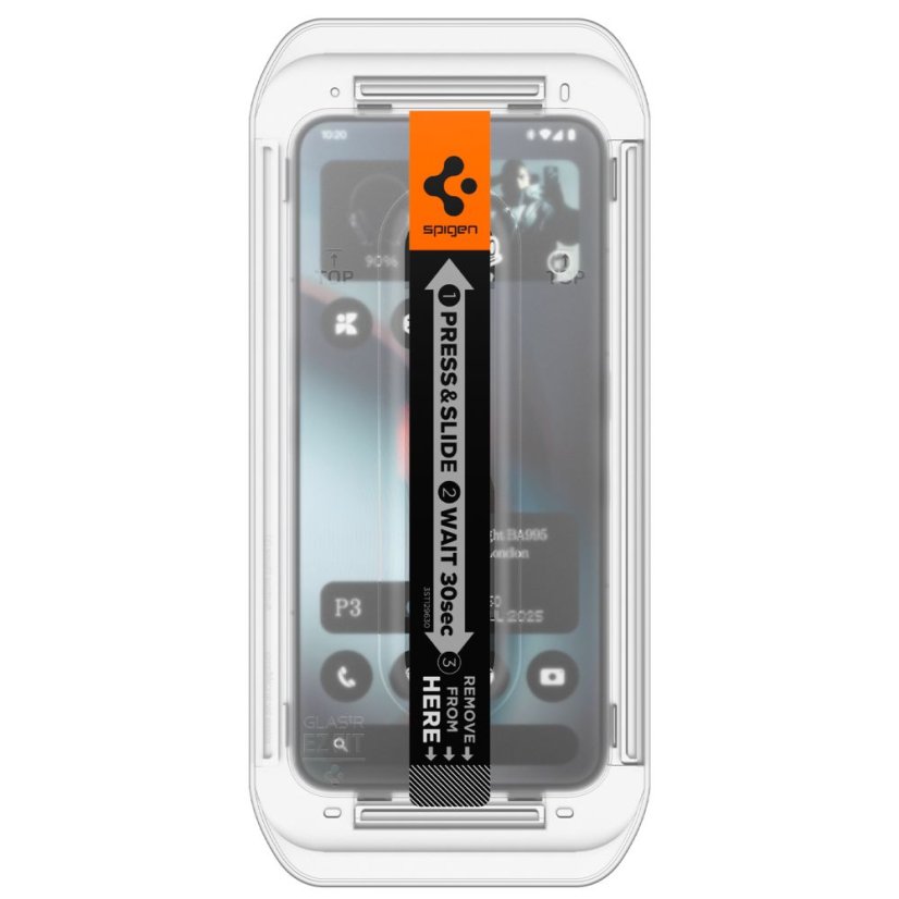 2ks v balení, set ochranných skiel Spigen Glas.Tr ”Ez Fit” 2-Pack Nothing Phone 3 Clear