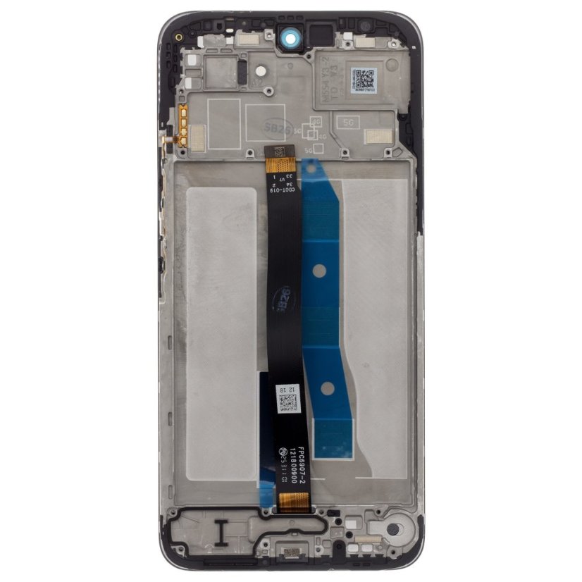 Kijelző kerettel Xiaomi Redmi 15 5G Black (Service Pack - eredeti pótalkatrész)