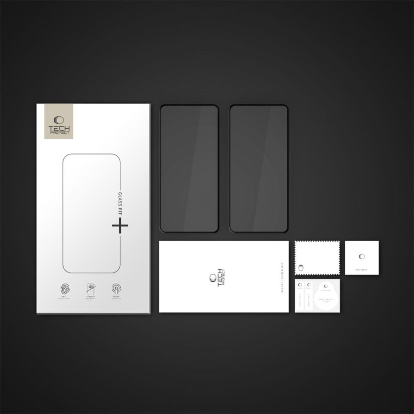 Ochranné tvrdené sklo Tech-Protect Glass Fit+ 2-Pack Xiaomi Poco F7 5G Black