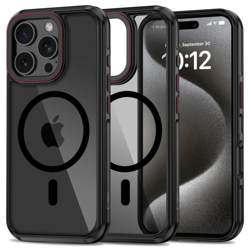 Kryt Tech-Protect Maghybrid Magsafe iPhone 16 Pro Black/Red