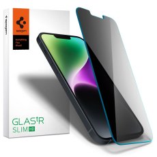 Ochranné tvrdené sklo Spigen Glas.Tr Slim iPhone 13 / 13 Pro / 14 / 16E Privacy