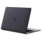 Matný transparentný kryt pre Macbook Air M1 13.3'' (A1932/A2179/A2337) čierny