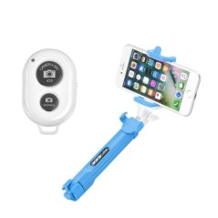 Selfie tyč Selfie Stick With Wireless Remote Control Tripod Blue Selfie tyč Selfie Stick With Wireless Remote Control Tripod Blue