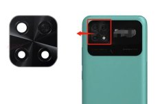 Náhradné sklo zadnej kamery - Xiaomi Poco C40