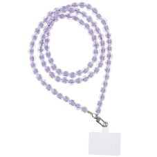 Colorful Phone Lanyard, Phone Pendant / Cord Length 120cm (60cm In The Loop) / On Neck - Purple