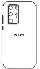Hydrogel - zadná ochranná fólia - Huawei P40 Pro - typ výrezu 3