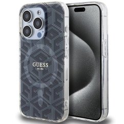 Kryt Original Faceplate Case Guess Guhmp15Lhgcustgk iPhone 15 Pro (s MagSafe / Iml Gcube / Black)