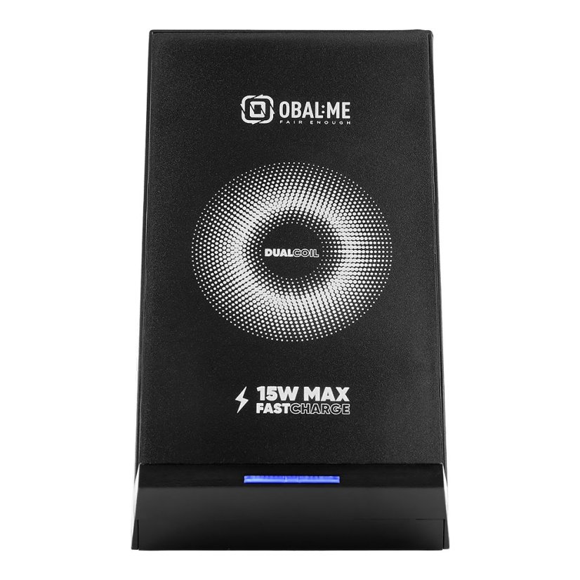 OBAL:ME StandCharger vezeték nélküli töltő asztali állvány 15W Black