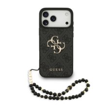 Guess PU 4G Metal Logo fém pánt tok iPhone 17 Pro Max Black Guess PU 4G Metal Logo fém pánt tok iPhone 17 Pro Max Black