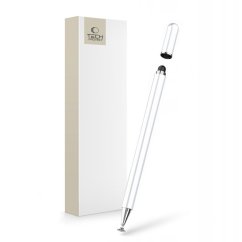 Dotykové pero Tech-Protect Charm Stylus Pen White/Silver