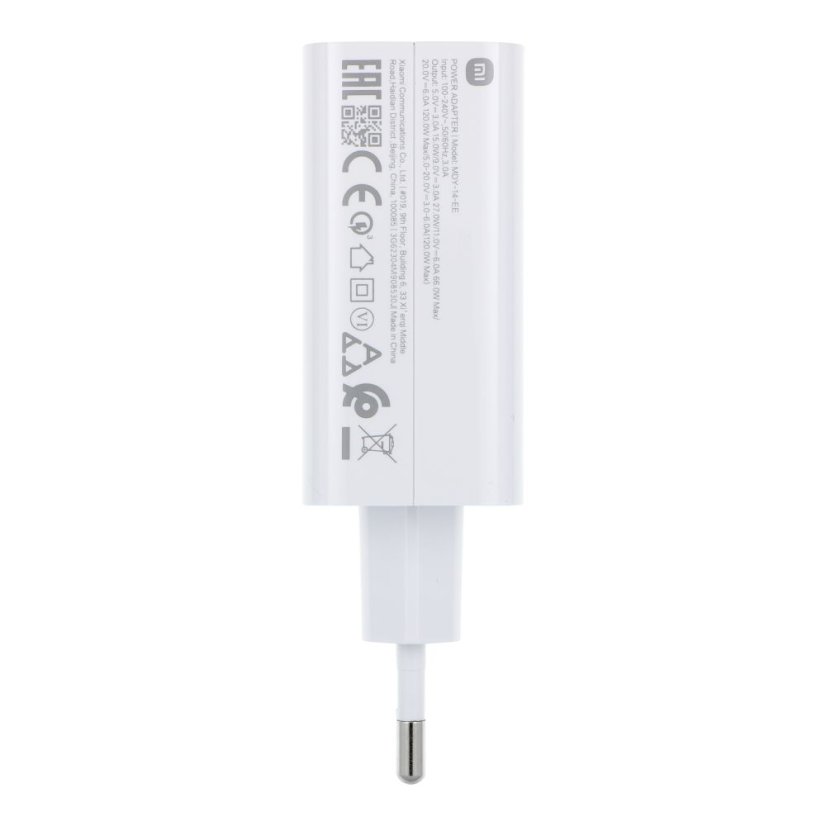 Xiaomi Original Charger USB A Qc3.0 3A 120W Mdy-14-Ee White Bulk