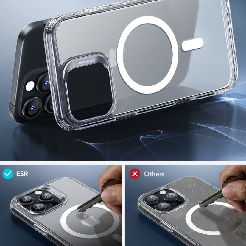 Ochranné sklo ESR Classic Hybrid Halolock Magsafe & Tempered Glass iPhone 16 Pro Frosted Clear
