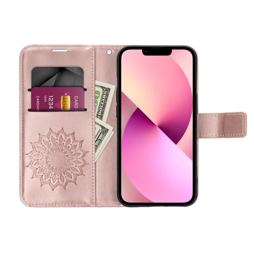 Tok MEZZO Book Case Xiaomi Redmi Note 11 / 11S Mandala Rose Gold