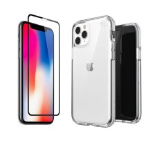 2PACK - 3D ochranné sklo + transparentný kryt pre iPhone 11 Pro Max