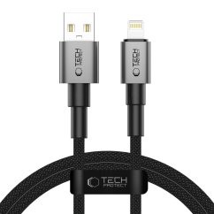 Kábel Tech-Protect Ultraboost Dna Lightning Cable 15W/2.4A 100cm Iron Grey