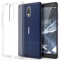 Nokia 5.1 - Priesvitný ultratenký silikónový kryt Nokia 5.1 - Priesvitný ultratenký silikónový kryt