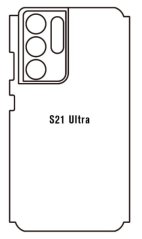 Hydrogel - zadná ochranná fólia - Samsung Galaxy S21 Ultra 5G - typ výrezu 9