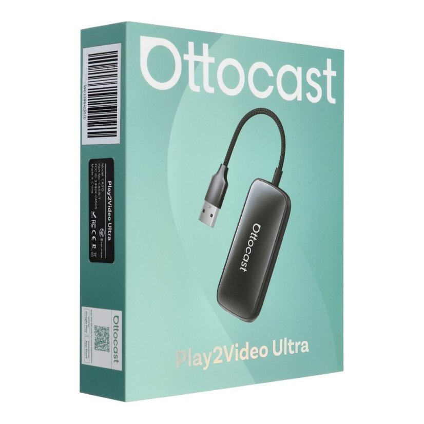 Wireless Car Adapter Ottocast Play2Video Ca515-T Black
